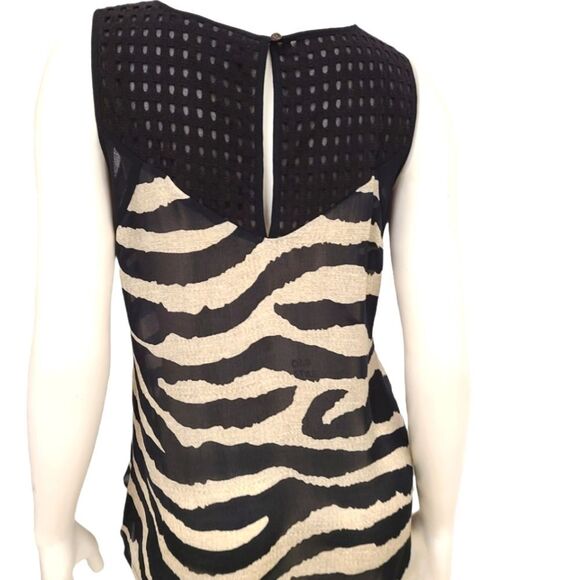 CABI Animal Print Dress Top Size Small - Picture 4 of 5